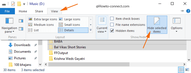 Permanently Unhide selected items at a time