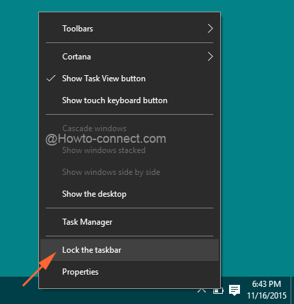 Uncheck the option Lock the taskbar