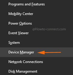 Device Manager power user menu