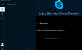 Skype UWP Preview Dark mode Enabled