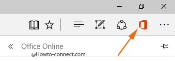 Office Online extension icon Edge browser