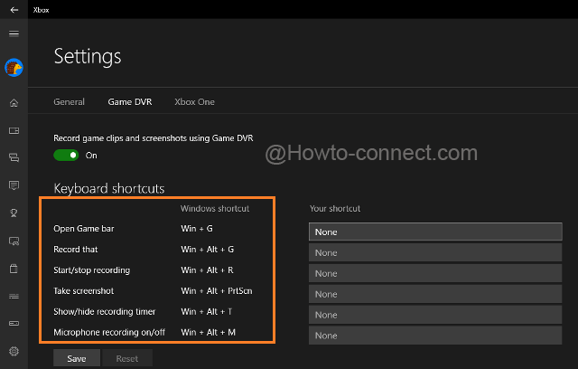 Six different functions of Game DVR with Windows shortcut
