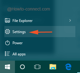 Crop up Start Menu to opt Settings