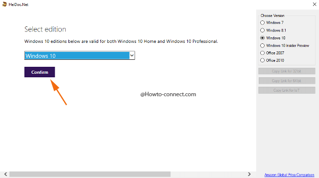 Windows and Office ISO Downloader Select edition