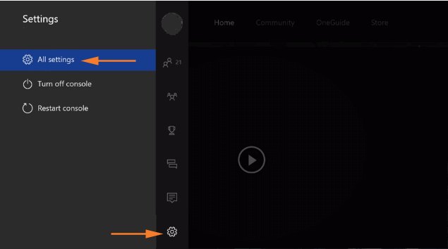 Xbox One Settings All Settings
