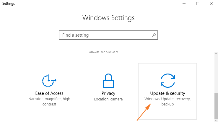 Windows Settings Update & security icon