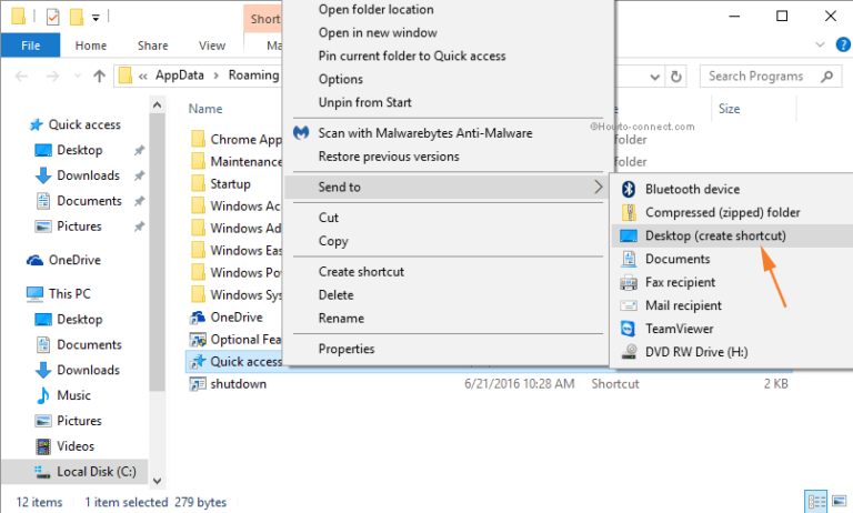 How To Pin Quick Access To Start Menu Windows 10