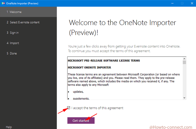 get started onenote importer