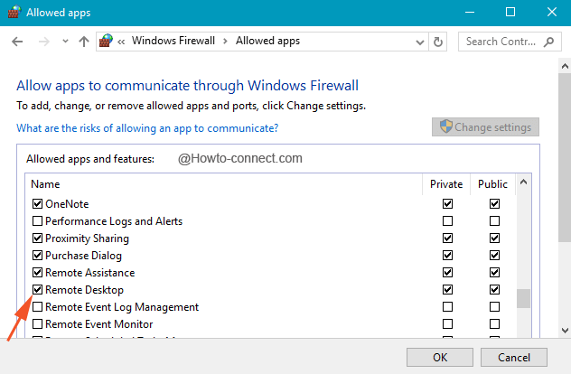 Allow Remote Desktop on Windows Firewall