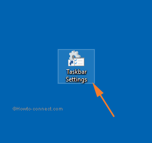 Taskbar Settings Shortcut