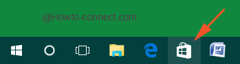 Store symbol in the taskbar