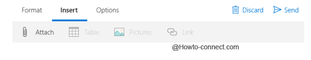 Grayed out sub tabs of Insert