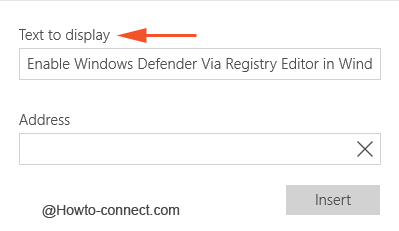 Text to display field
