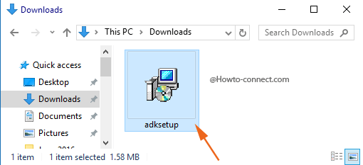 adksetup file double click