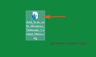 Double click the reg file