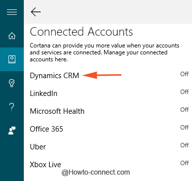 How to Enable Dynamic CRM in Cortana in Windows 10