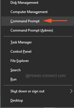 Black bar has Command Prompt