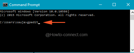 gpedit code on Command Prompt