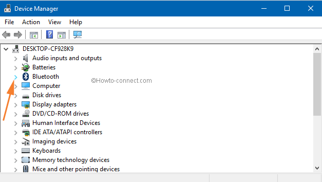 Device Manager expand one category