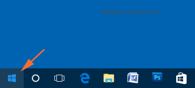 Start Menu button Windows 10