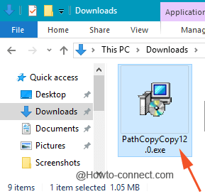 Setup file of Path Copy Copy