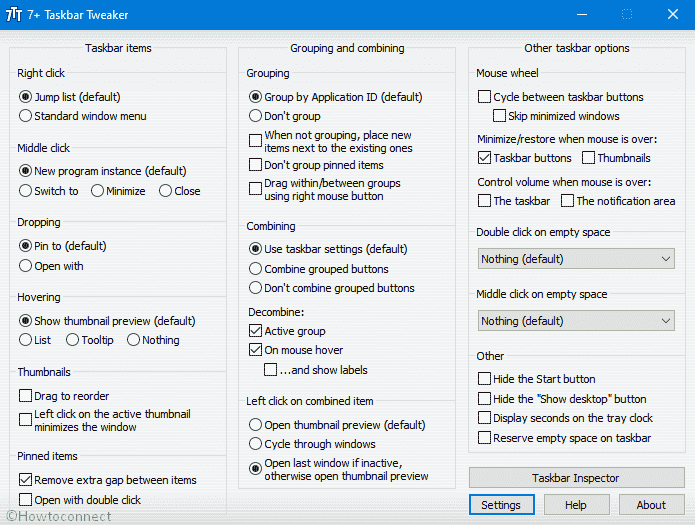7+ Taskbar Tweaker v5.9