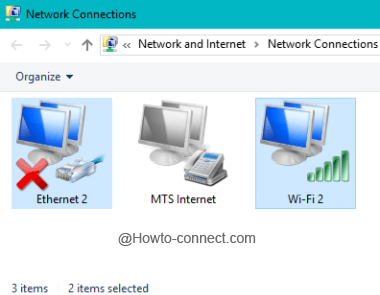 Selection of two networks