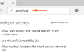 flags settings page Edge browser
