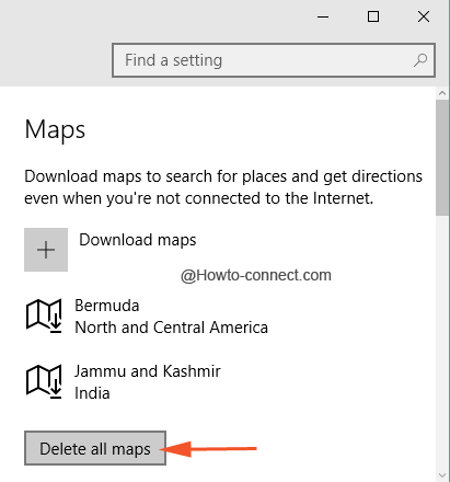 Delete all maps button