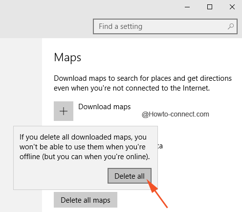 How to Delete All Offline Maps in Windows 10