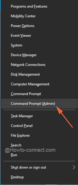 Command Prompt Admin Power User Menu