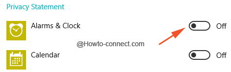 Toggle Off background apps windows 10