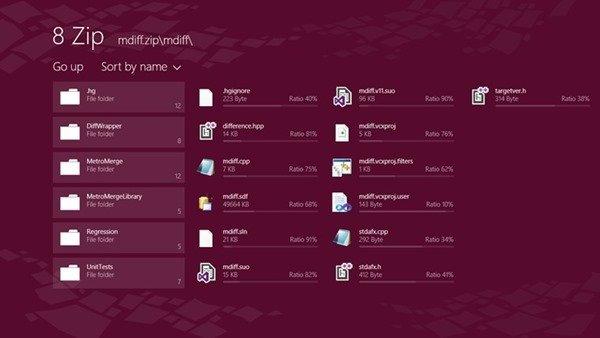 8Zip app for windows8 8Zip app for windows8