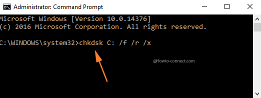 Windows 10 chkdsk command