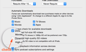 change hd video download preferences on itune