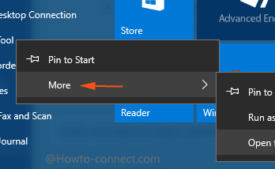 open file location on the right click of snipping tool