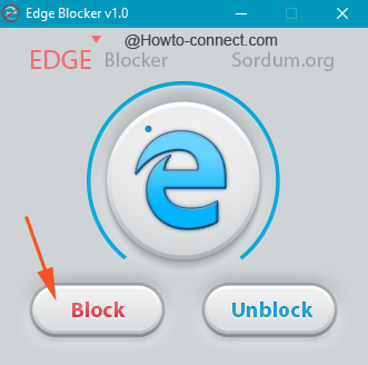 edgeblock exe file in explorer user interface