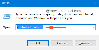 Administrator tools Run command