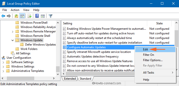 configure automatic update editor enabled