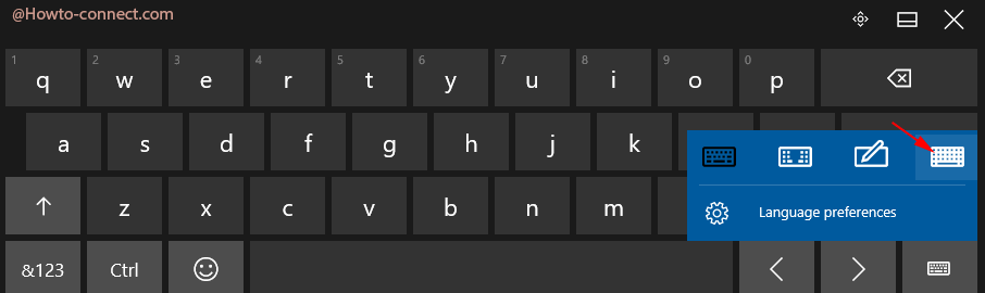 layout icon on on-screen keyboard