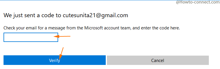 we just sent a code