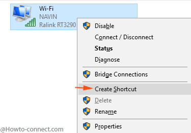 Create Desktop Shortcut to Network Connection Windows 10
