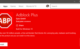Install Adblock and Adblock Plus From Windows 10 Store
