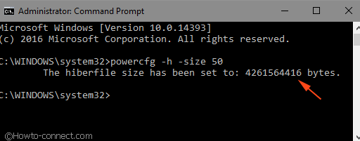 the hiberfil has been set to message command prompt