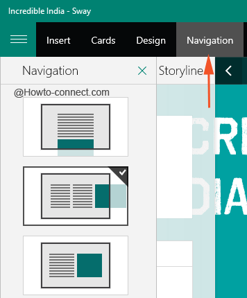 Navigation button on Sway