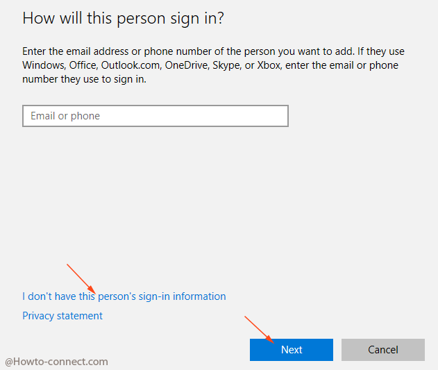 i don't have this person's sign_in link how will this person sign in pop up