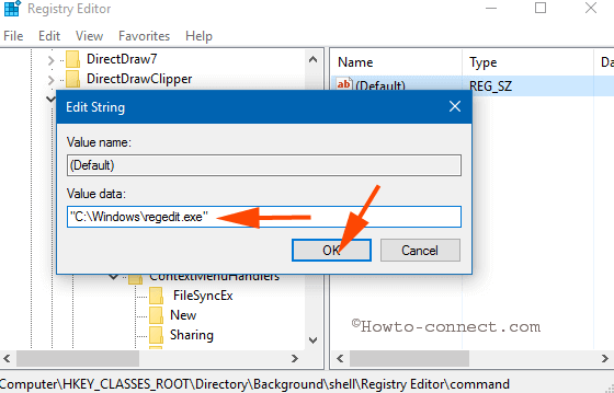 How to Customize Desktop Context Menu on Windows 10 command default value data