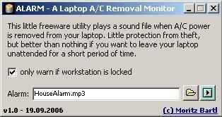 ALARM tool main interface alarm tool main interface