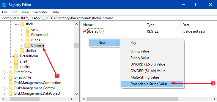 Add Chrome With Icon to Desktop Context Menu in Windows 10 Image 6