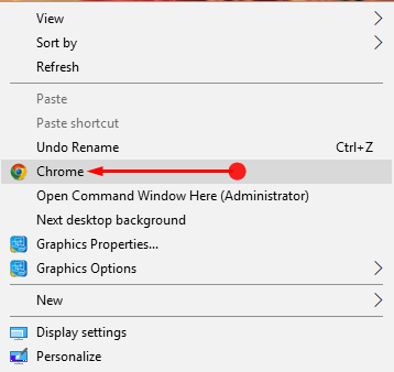 Add Chrome With Icon to Desktop Context Menu in Windows 10 Image 8